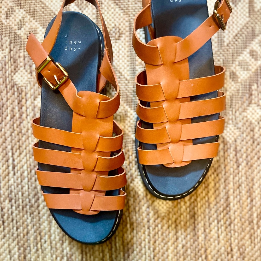 A New Day Chunky Lug Sole Sandal | Dr. Marten Inspired | Fisherman Style | EUC